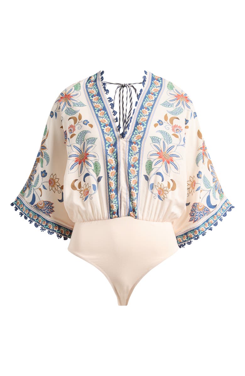 FARM Rio Floral Delhi Tapestry Bodysuit, Main, color, Floral Delhi Tapestry