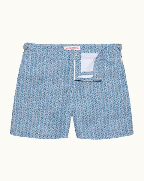 Bulldog Exclusive-Print Mid-Length Swim Shorts