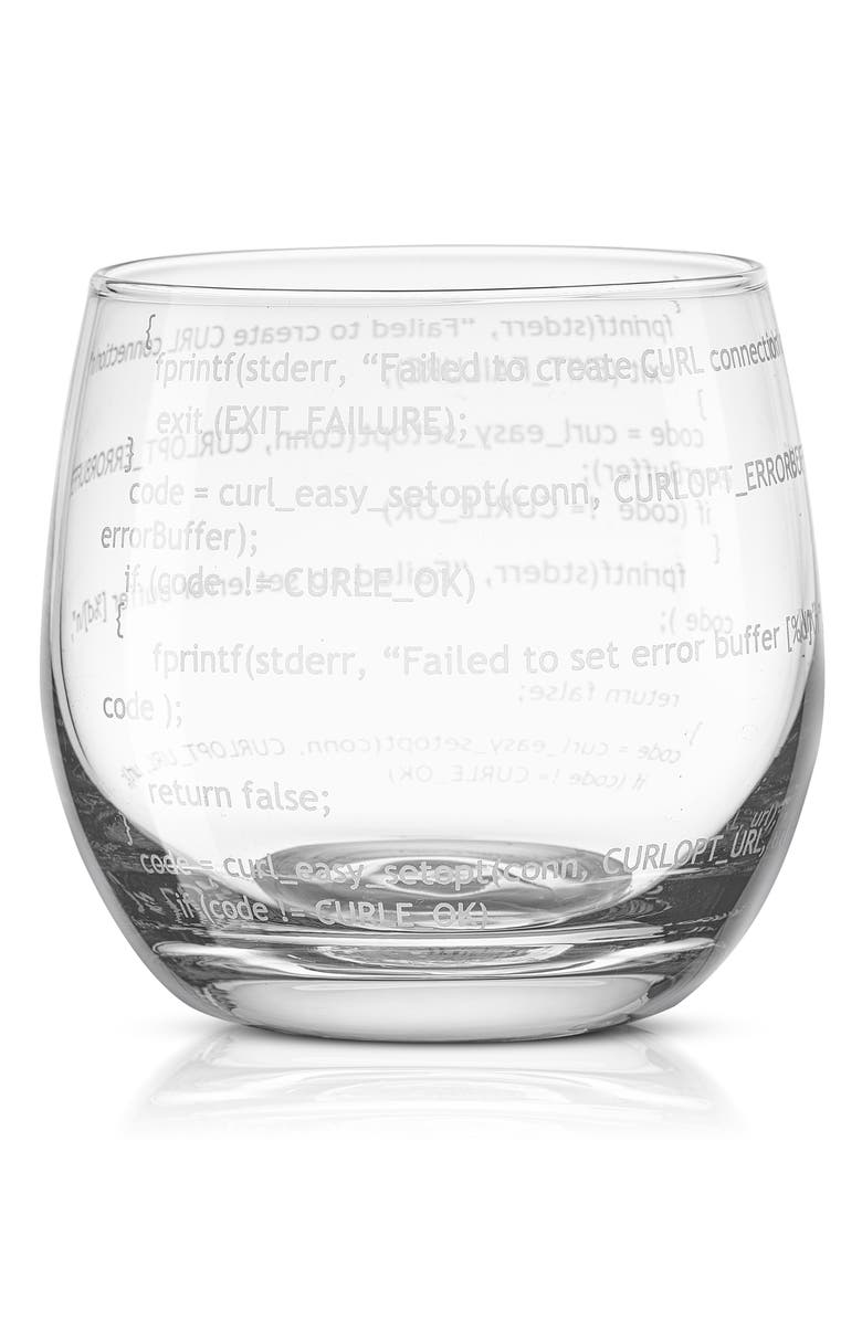 JoyJolt Executive Computer Glass Decanter, Etched Glass & Display Set, Alternate, color,