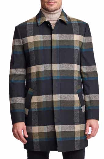 Buffalo Plaid Stretch Topper Overcoat