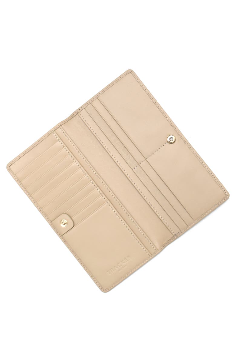 Thacker Anna Bifold Nappa Leather Wallet, Alternate, color, Cashew