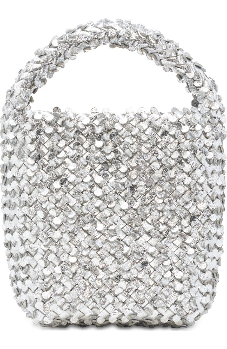 Bottega Veneta Cabat Mirror Confetti Leather Top Handle Bag, Alternate, color,