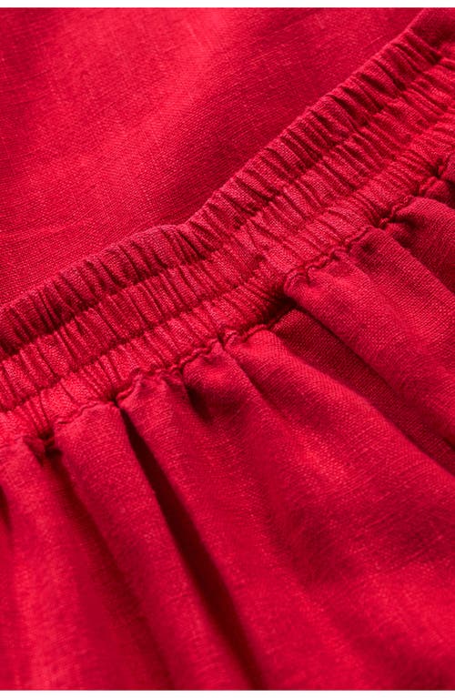 Shop Seasalt Cornwall Merrivale Linen Culottes In Scarlet