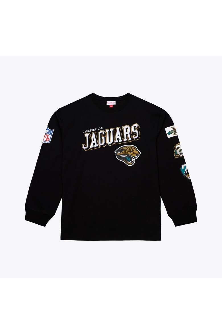 Men's Mitchell & Ness  Black Jacksonville Jaguars Big & Tall Training Camp Long Sleeve T-Shirt, Main, color, Black