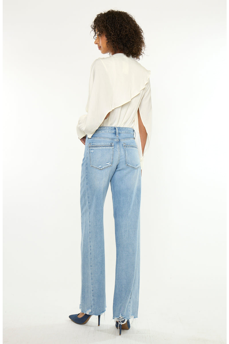 Selma Mid Rise Wide Jeans, Alternate, color, Medium Light