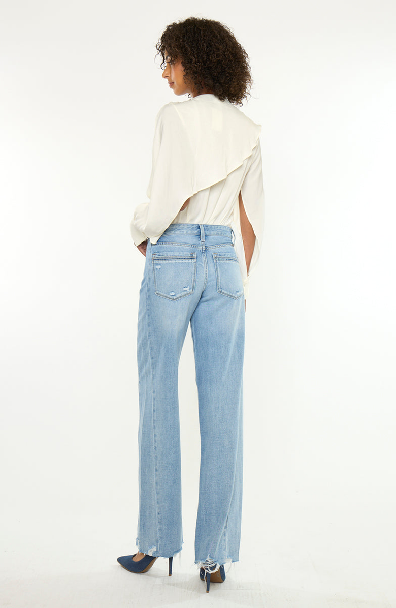 KanCan Selma Mid Rise Wide Jeans, Alternate, color, Medium Light