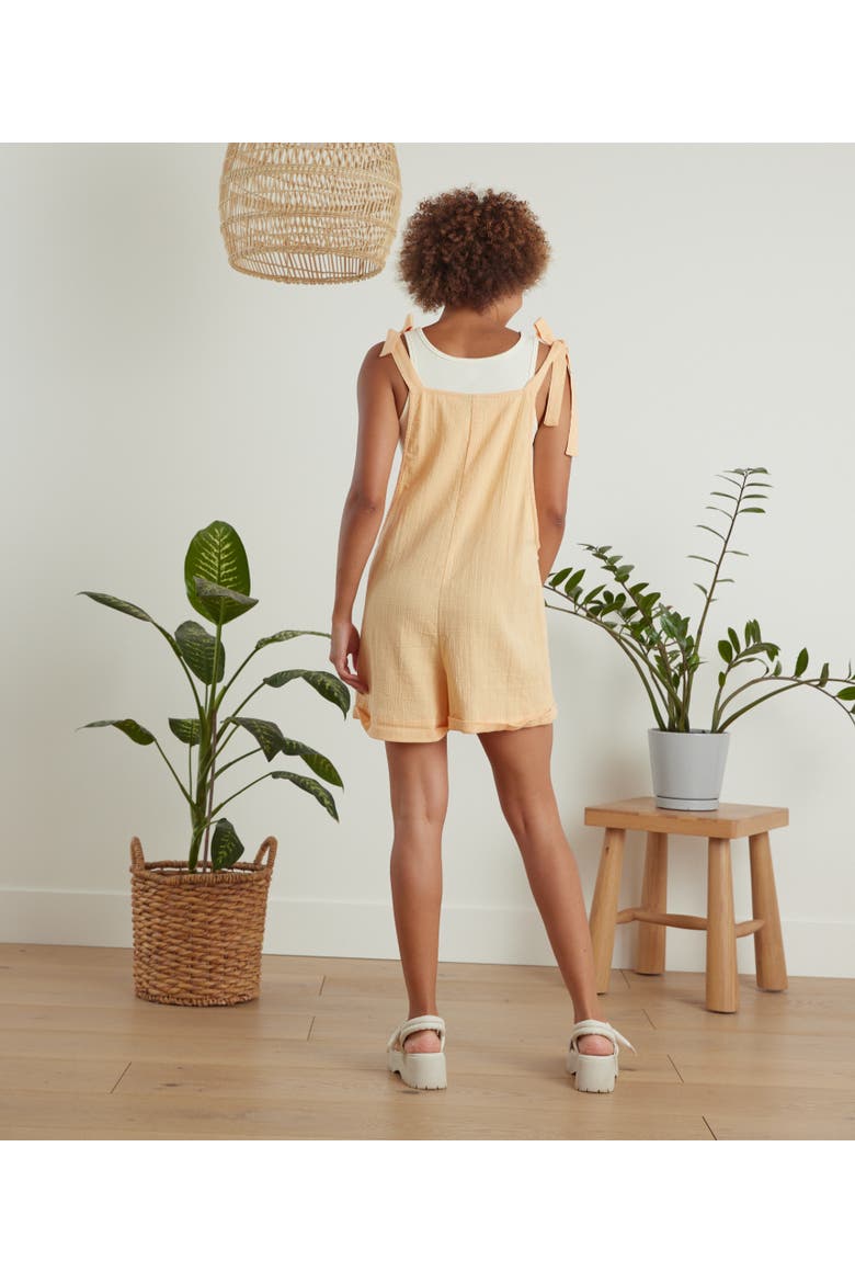 Bower Romper, Alternate, color, Creamsicle