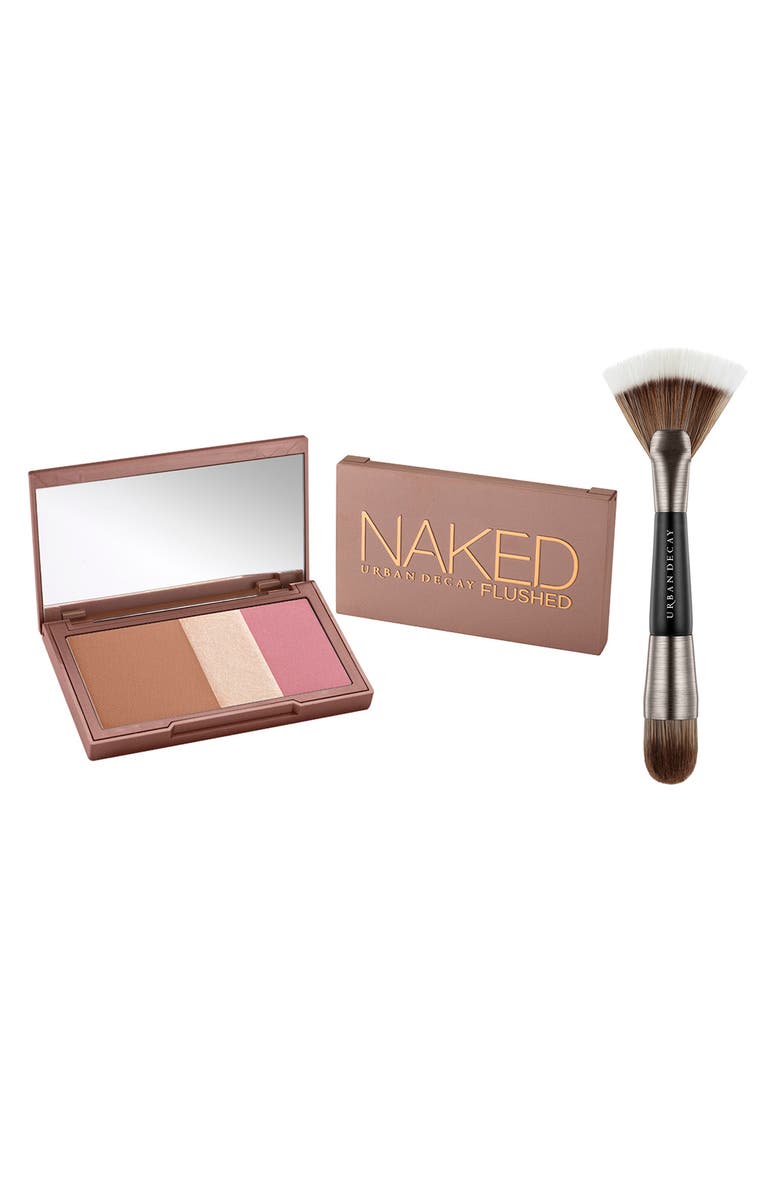 Urban Decay Naked Flushed Nooner + UD Pro Shapeshifter Brush, Main, color, 