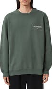 AllSaints Halcyon Oversize Cotton Crewneck Sweatshirt