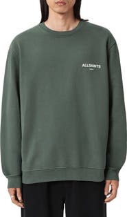 AllSaints Halcyon Oversize Cotton Crewneck Sweatshirt