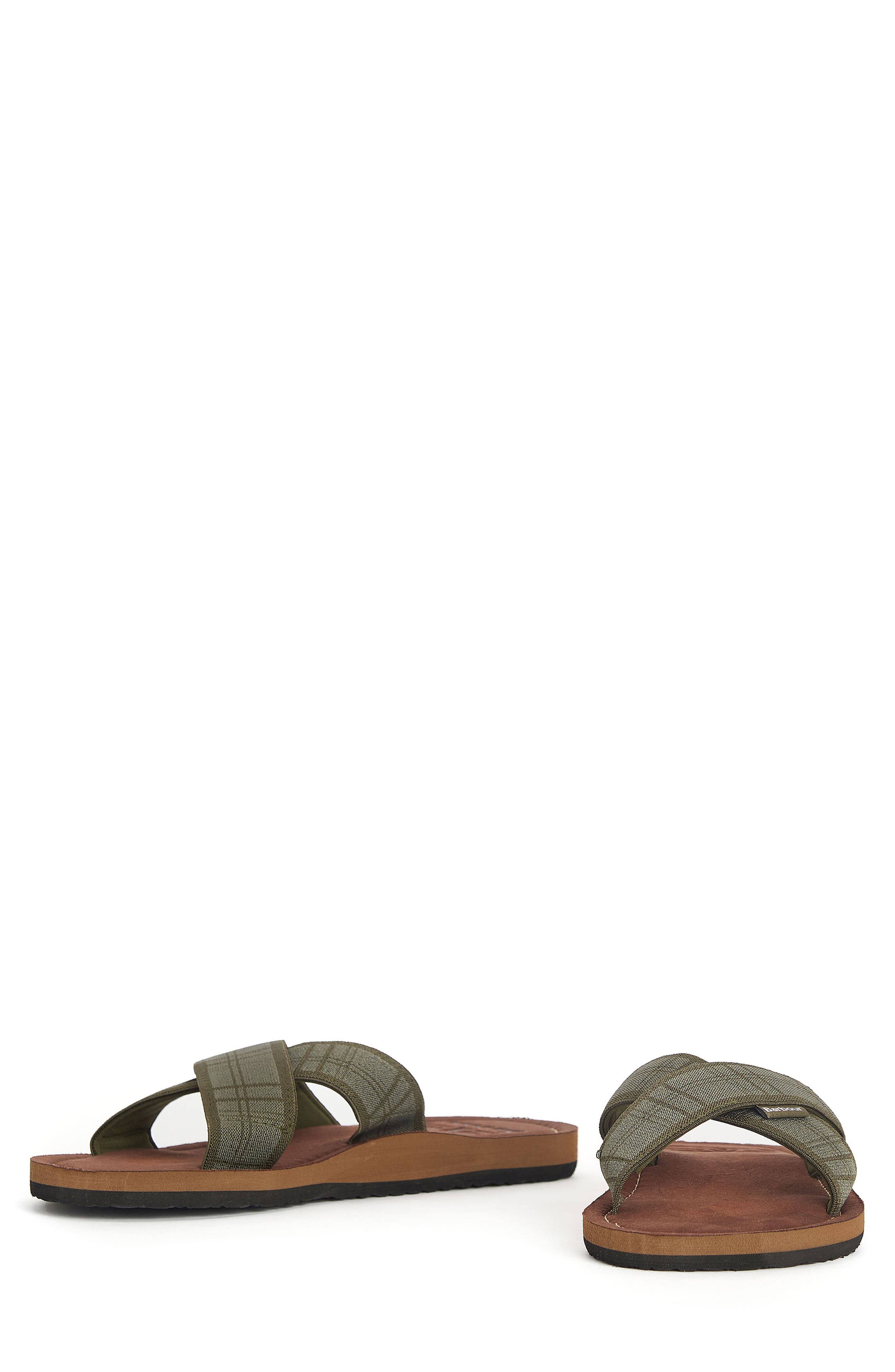 Barbour Tartan Crisscross Slide Sandal, Alternate, color, 