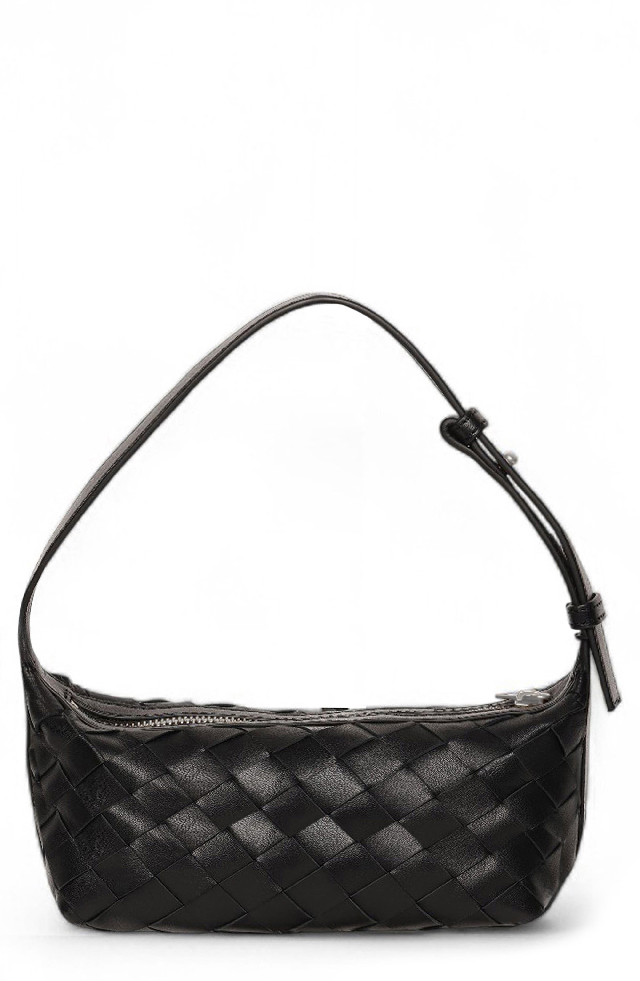 Aurora Woven Leather Mini Shoulder Bag