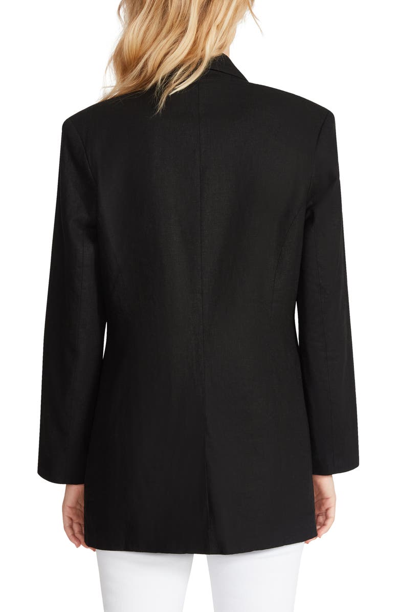Steve Madden Double Breasted Linen Blend Blazer, Alternate, color,