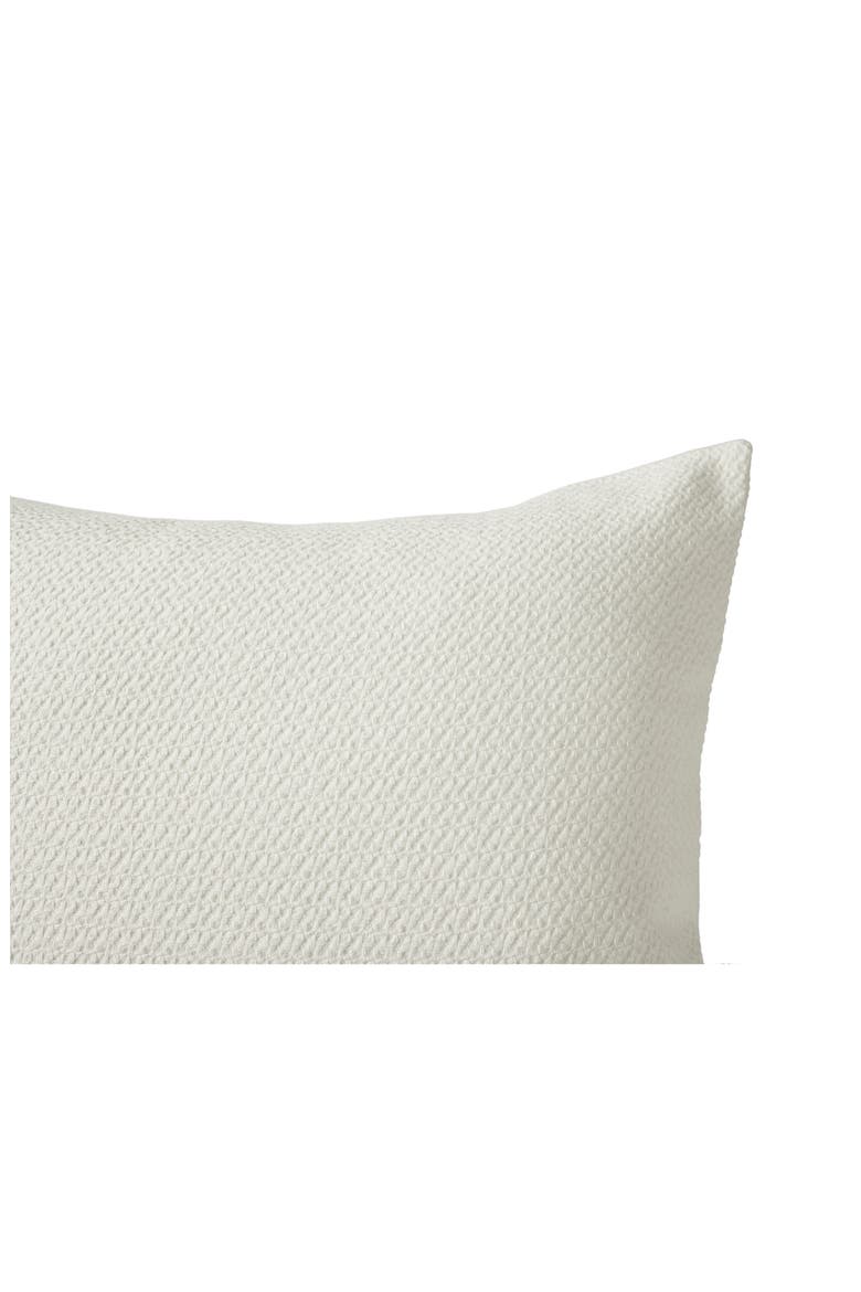 Honeycomb Organic Cotton Euro Pillow Sham, Alternate, color, SOFT WHITE