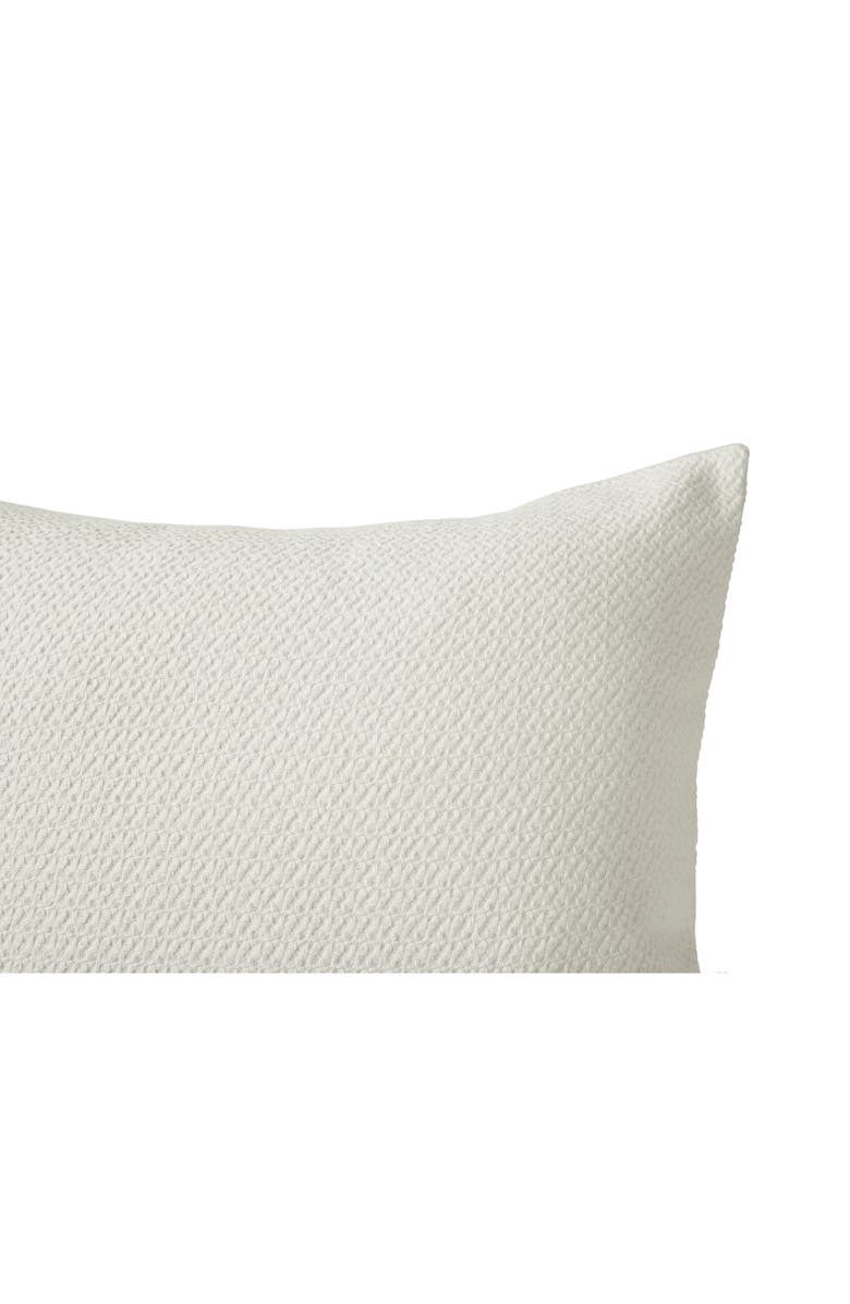 Coyuchi Honeycomb Organic Cotton Euro Pillow Sham, Alternate, color, Soft White