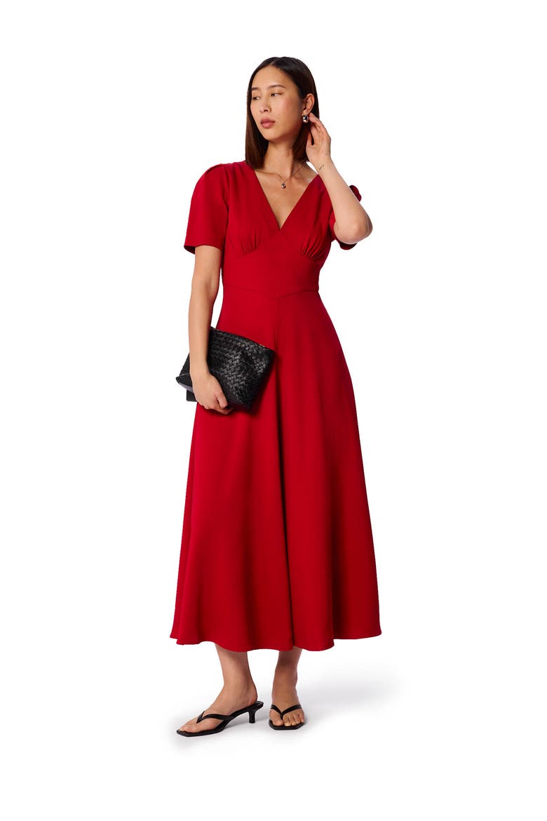 Panel Maxi Dress, Main, color, Red