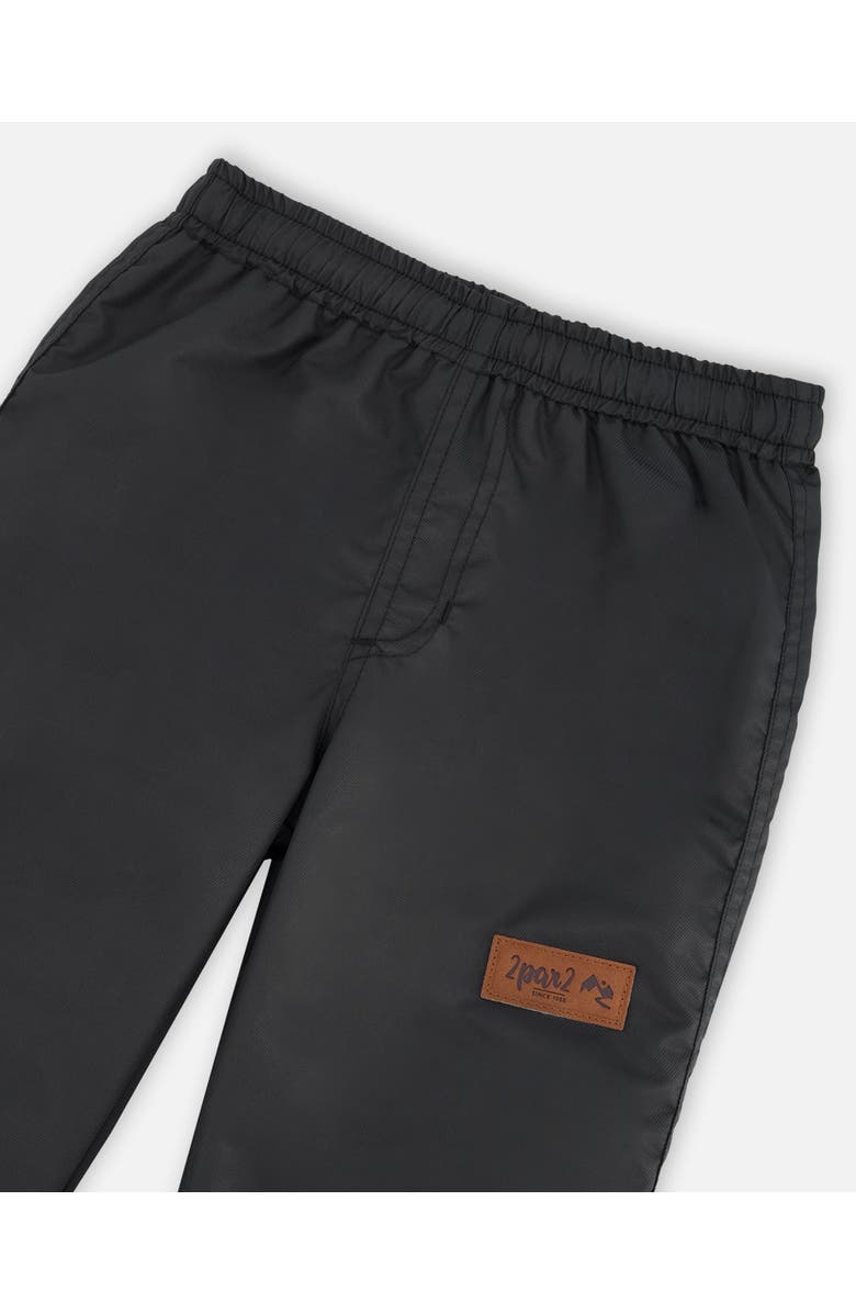 Deux par Deux Gender Inclusive Splash Pants in Recycled Polyester, Alternate, color, Black