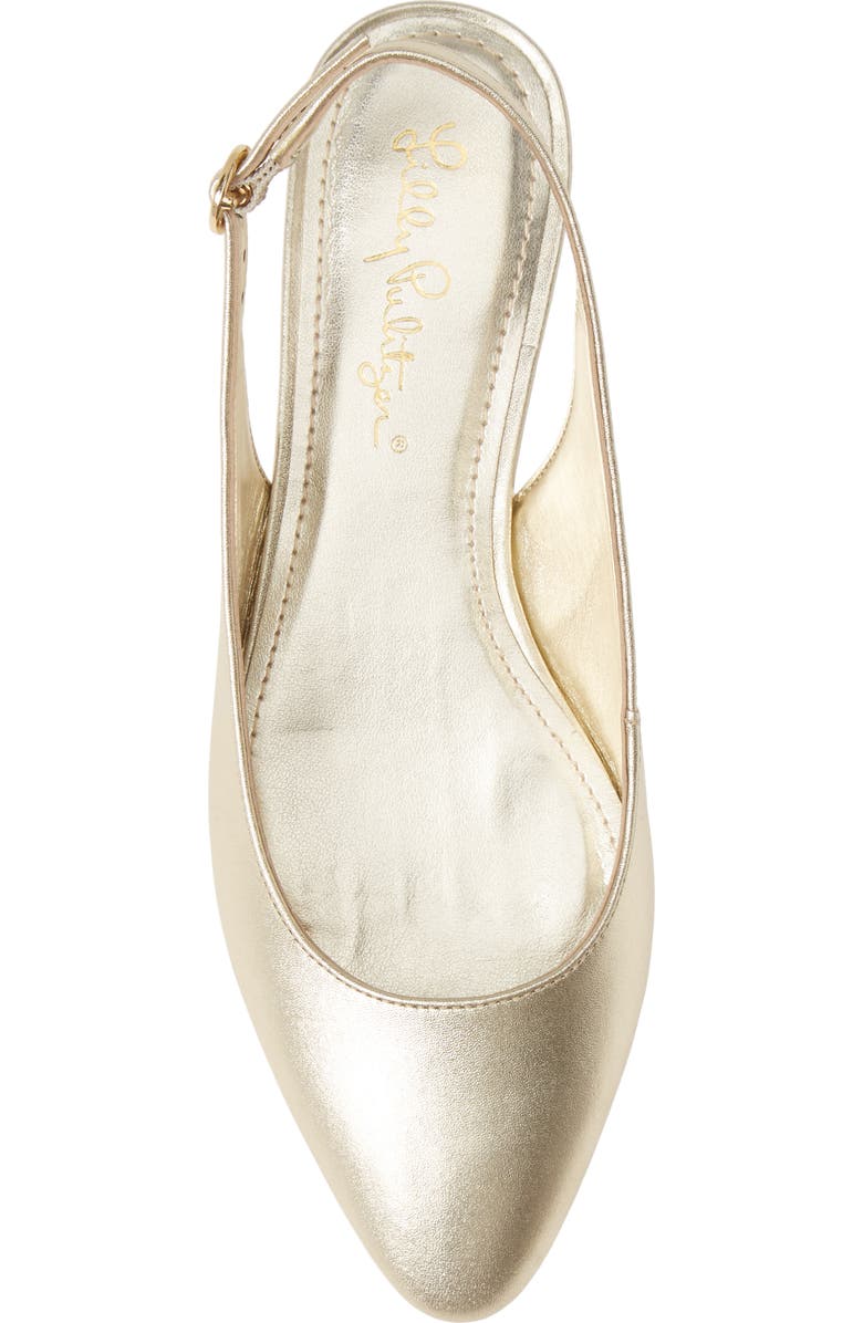 Lilly Pulitzer<sup>®</sup> Ella Metallic Slingback Flat, Alternate, color,