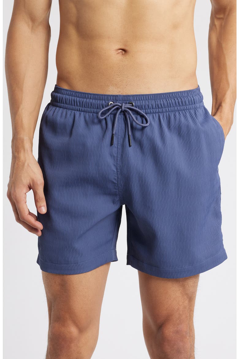 The Sketches 5.5-Inch Ribbed Swim Trunks, Main, color, NAVY
