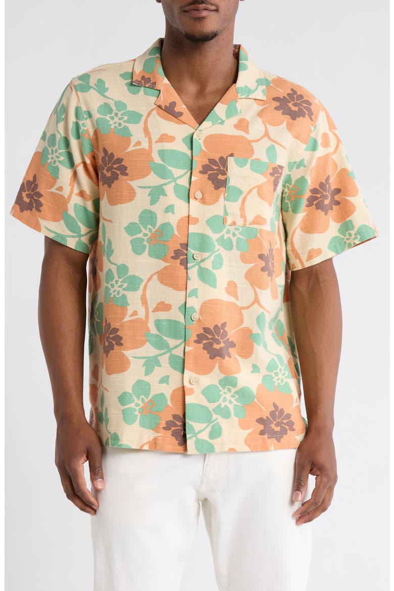Floral Camp Shirt, Main, color, FLORAL PRINT