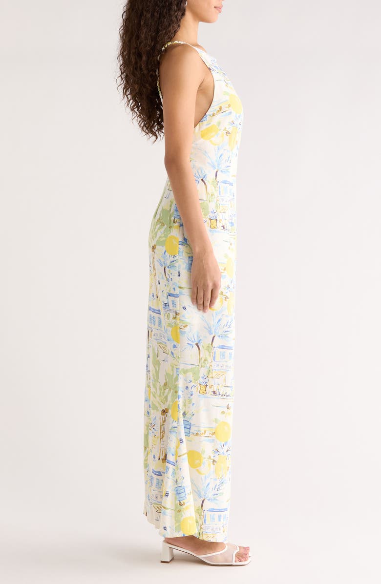 SUGARLIPS Amalfi Coast Mizie Open Back Maxi Dress, Alternate, color, 