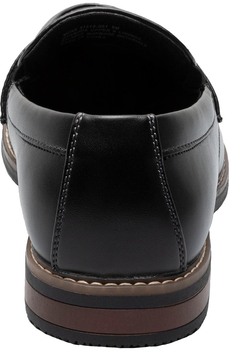 NUNN BUSH Carmelo Moc Toe Slip-On Shoe - Wide Width Available, Alternate, color, Black