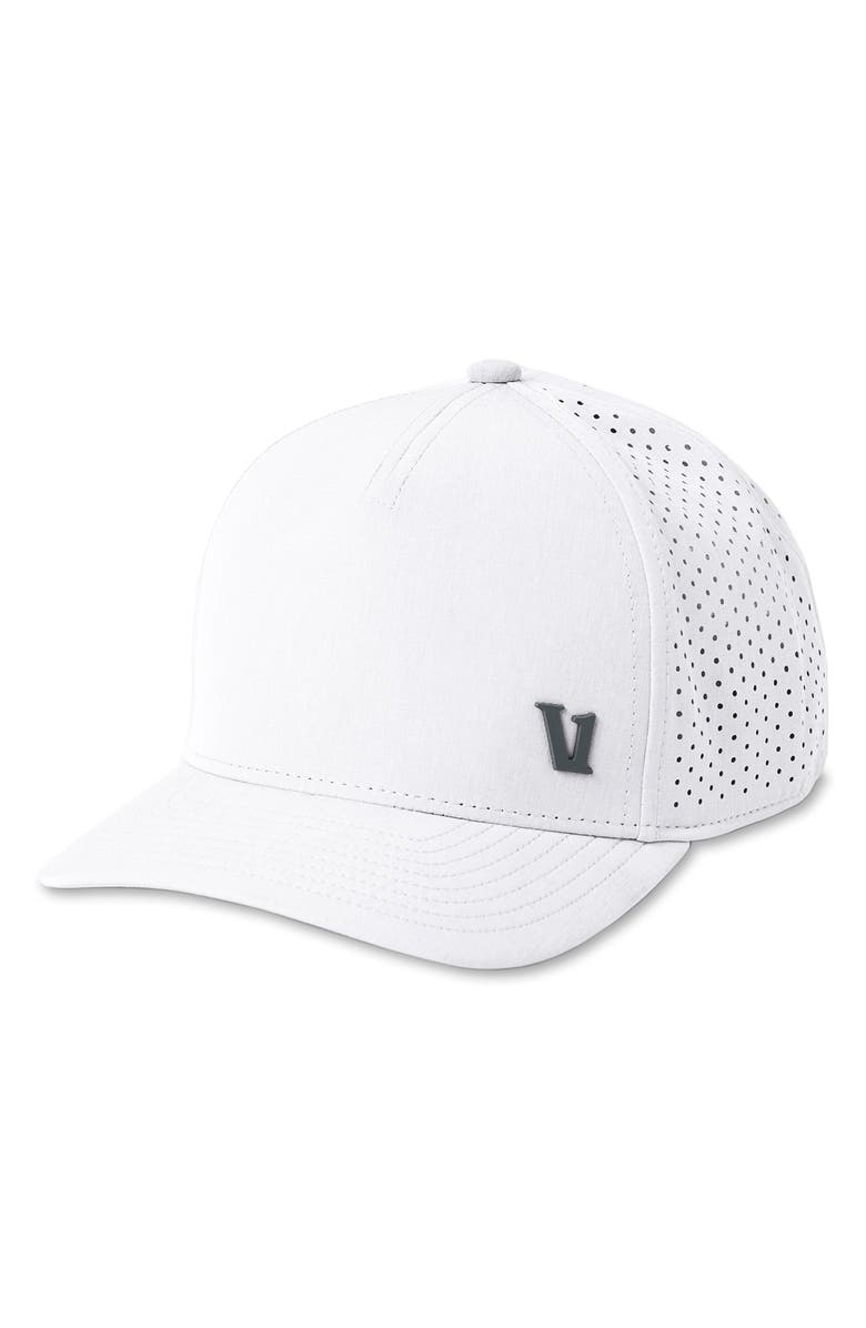 Vuori V1 Water Tech Snapback Baseball Cap, Main, color, White