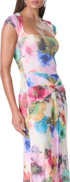 AFRM Winona Square Neck Cap Sleeve Top