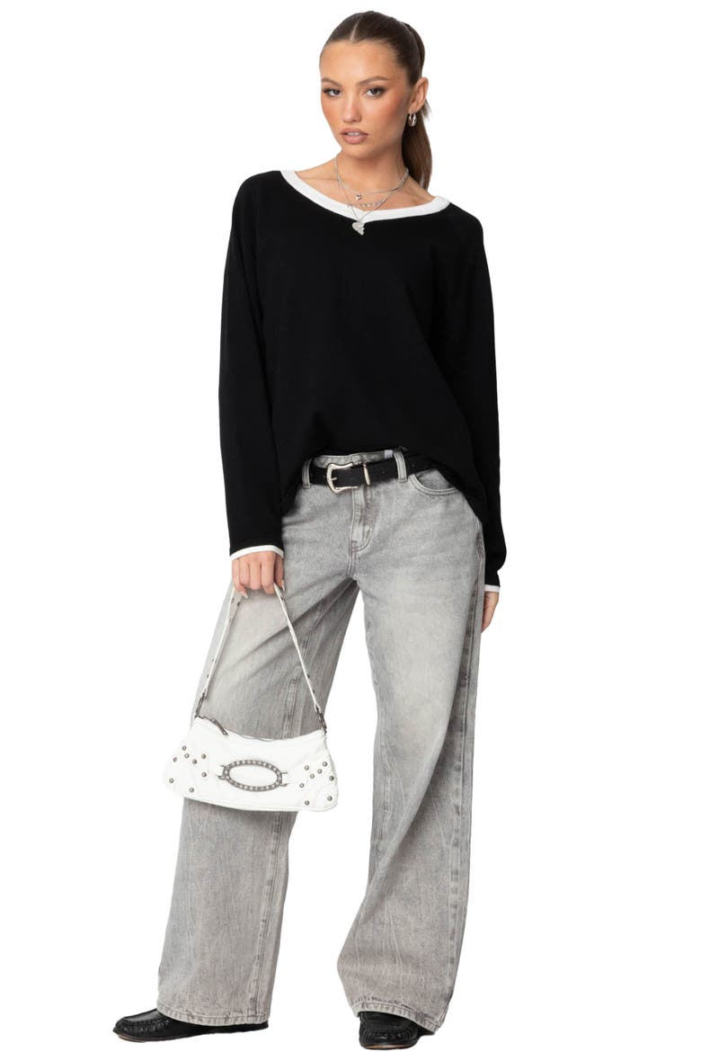 Magda Low Rise Wide Leg Jeans, Alternate, color, GRAY-WASHED