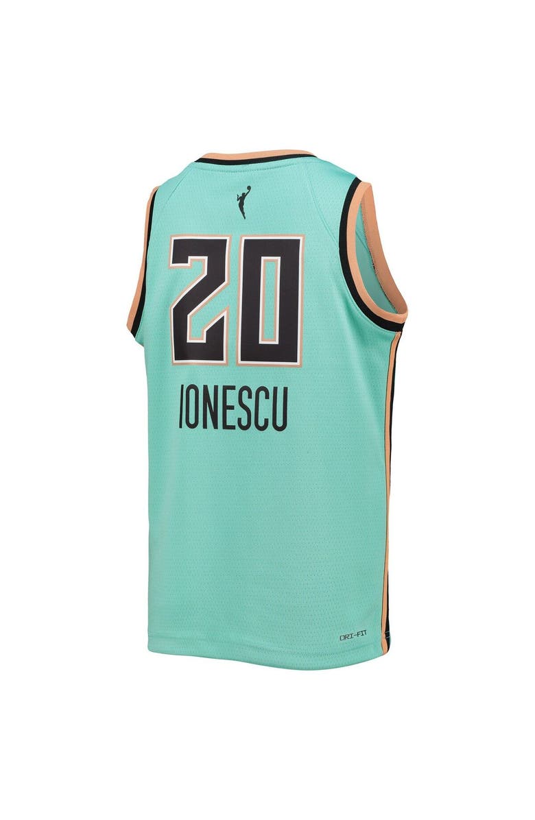 Nike Youth Nike Sabrina Ionescu Mint New York Liberty Player Jersey - Rebel Edition, Alternate, color, 