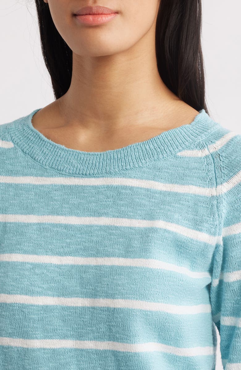 Hatley Aruba Stripe Crewneck Sweater, Alternate, color, 