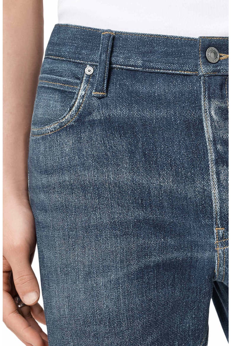 Bead Straight Leg Illusion Organic Cotton Trousers, Alternate, color, ILLUSION INDIGO