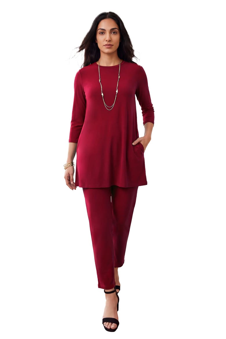 2 Piece Stretch Knit Mega Swing Set, Main, color, RICH BURGUNDY