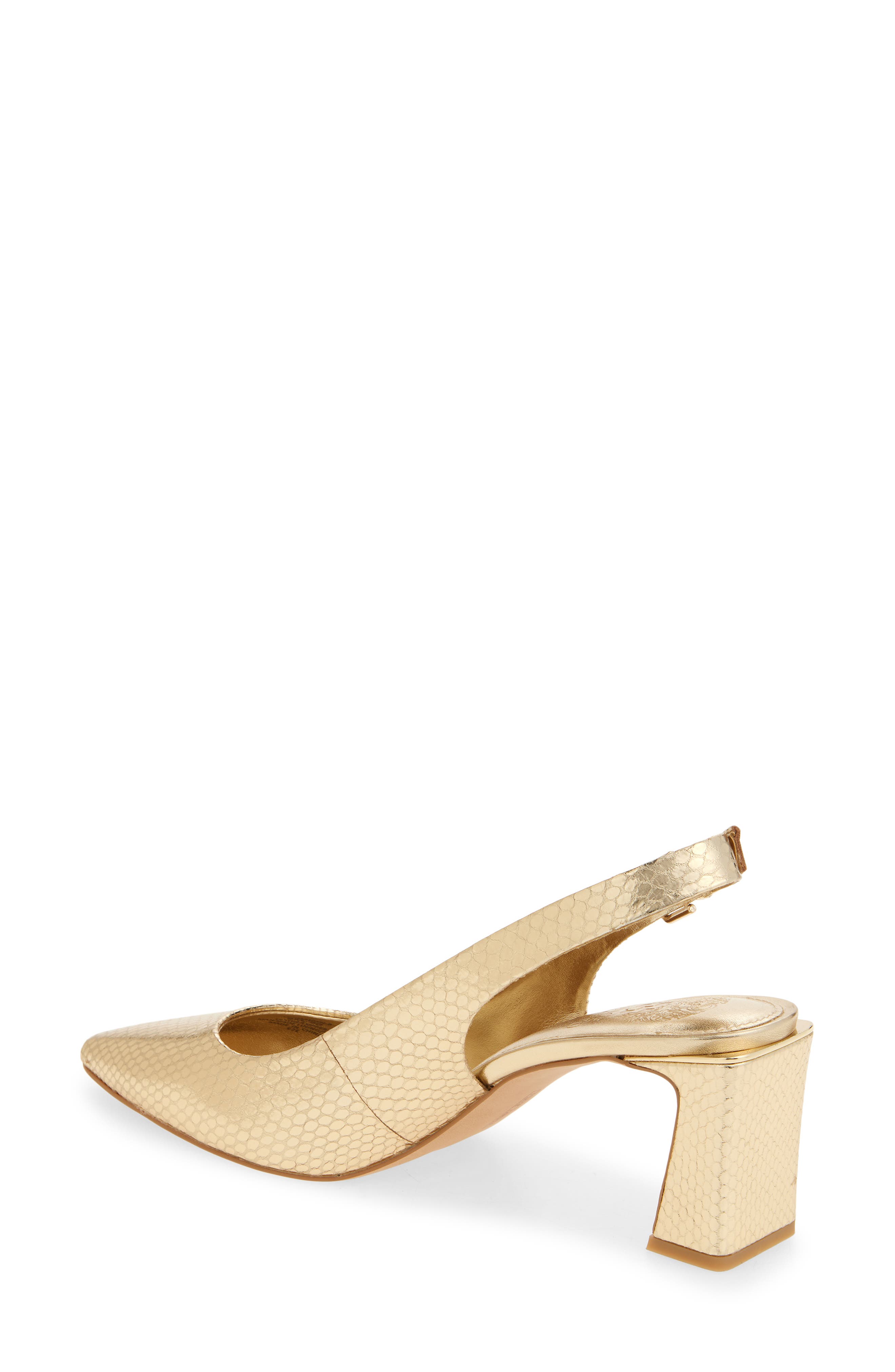 Vince Camuto Hamden Pointed Toe Slingback Pump, Alternate, color, Egyptian Gold