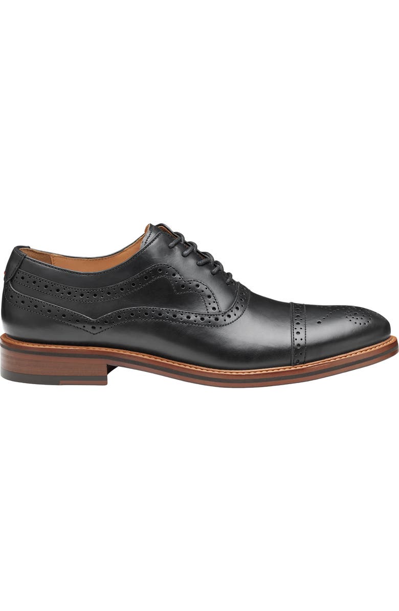 Johnston & Murphy Conard 2.0 175th Wingtip Oxford, Alternate, color, Black Oiled Full Grain