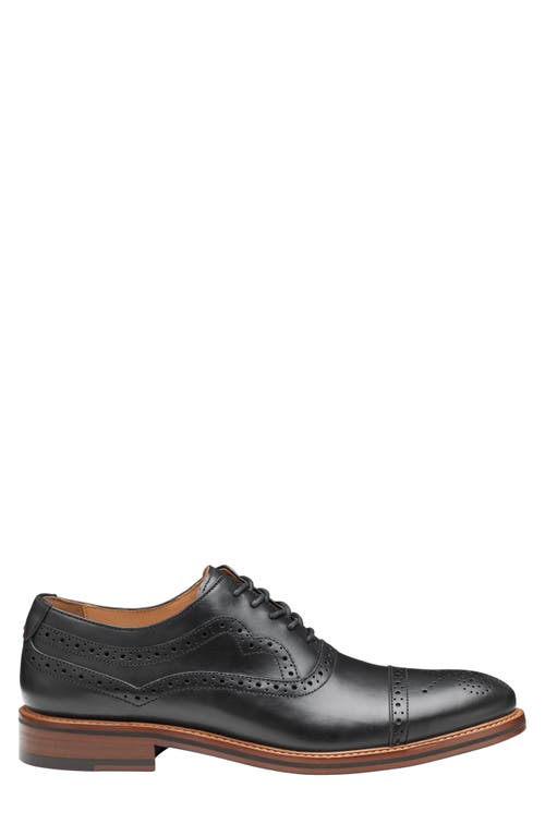 Johnston & Murphy Conard 2.0 175th Wingtip Oxford In Black Oiled Full Grain
