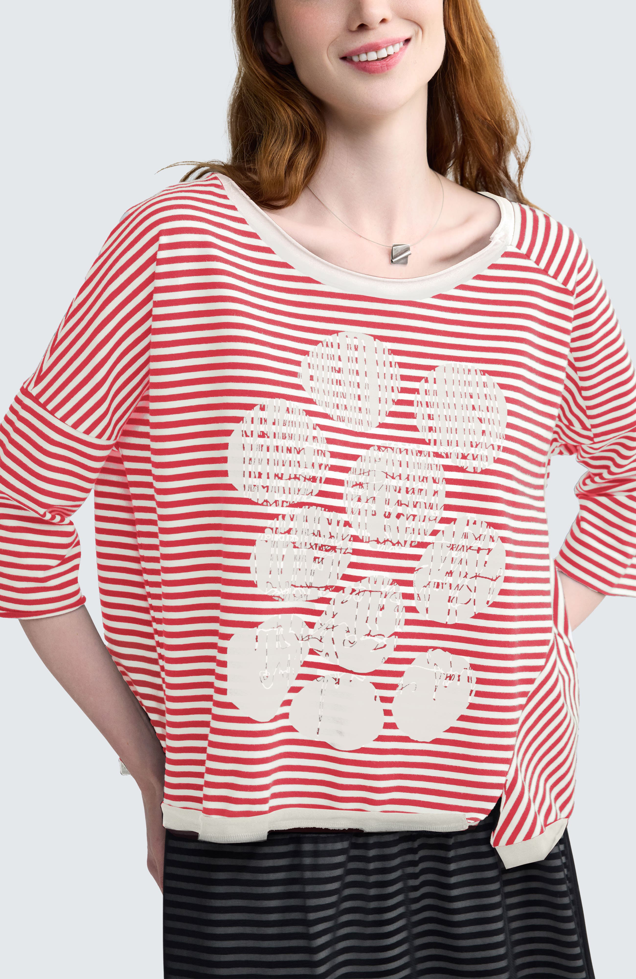 Tessa Striped Jersey Top - image 4