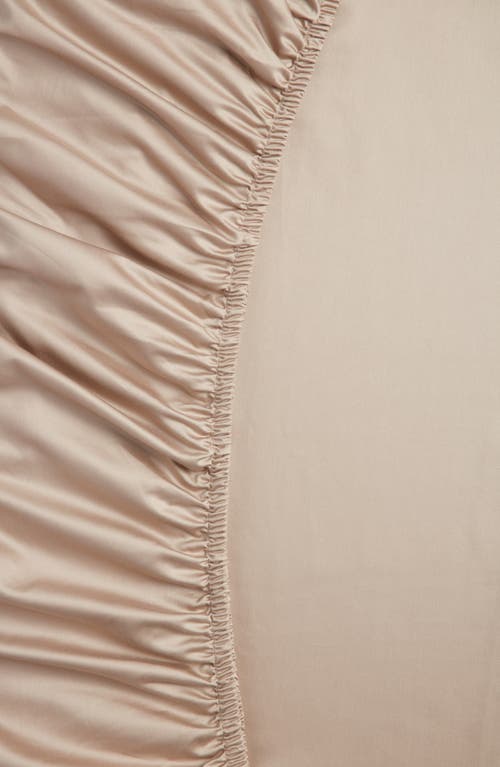 Nordstrom 400 Thread Count Organic Cotton Fitted Sheet In Neutral