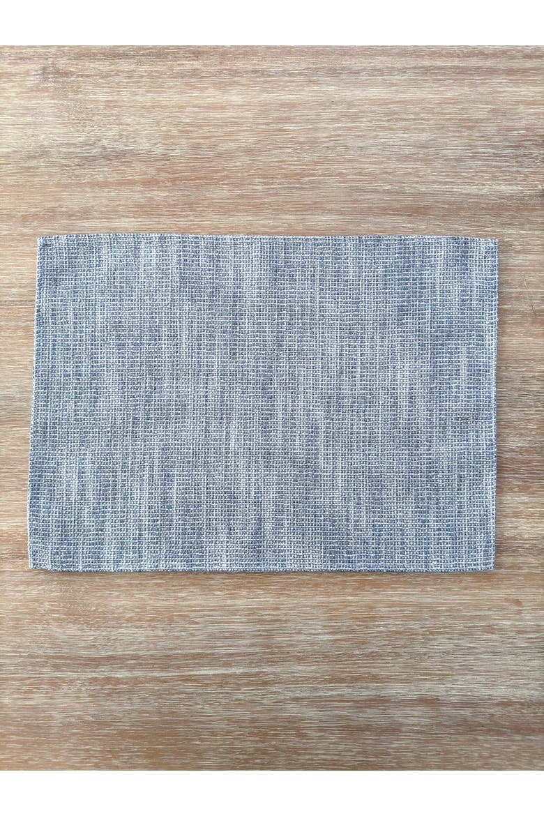 Seaside Smooth Indoor Outdoor Placemat, Alternate, color, Indigo
