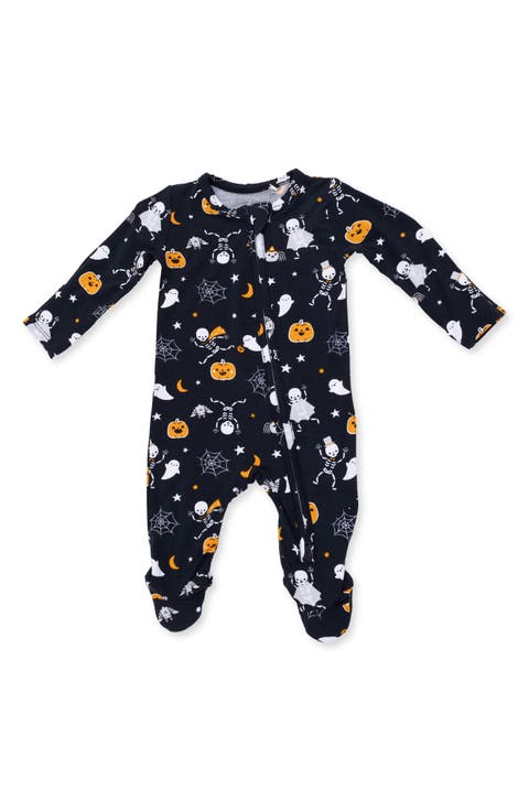 Kids' Halloween Skeleton Buddies Footie