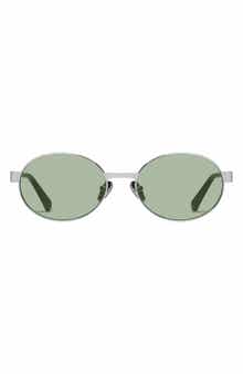 QUAY Anyways 56mm Round Sunglasses