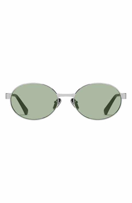 QUAY Anyways 56mm Round Sunglasses