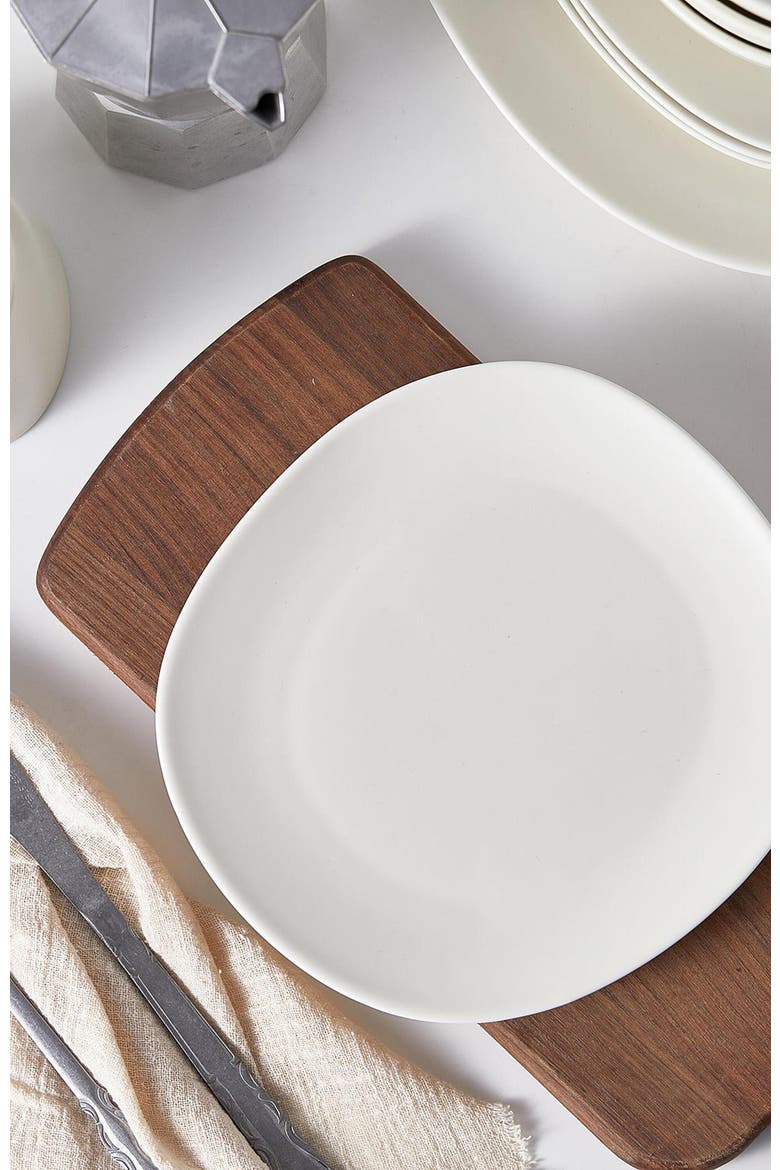 Delilah Porcelain 6-Piece Salad Plate Set, Alternate, color, Terracotta