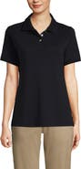 Lands' End School Uniform  Short Sleeve Interlock Polo Shirt