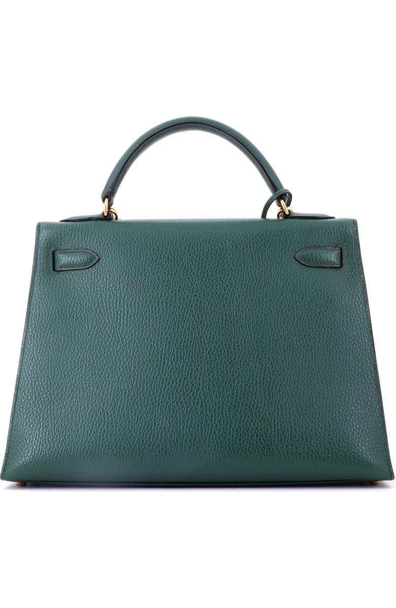 Pre-Owned Hermes Kelly Handbag Green Ardennes with Gold Hardware 32, Alternate, color, Vert