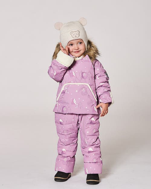 Deux Par Deux Gender Inclusive Lined Winter Knit Hat With Ear Flaps In Neutral