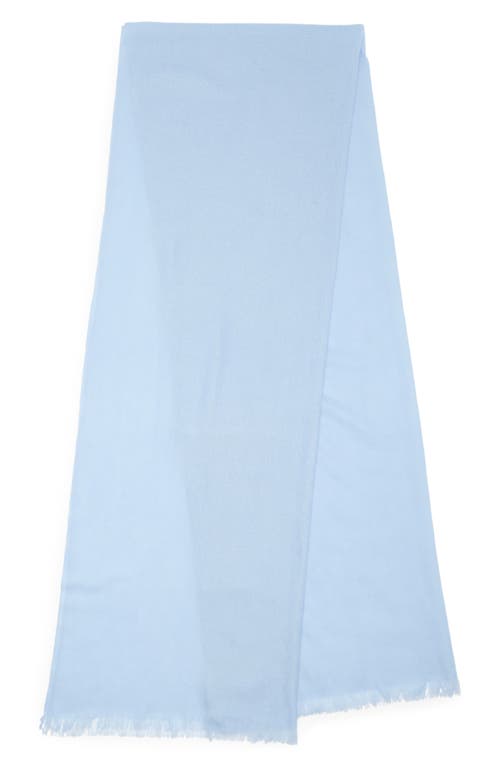 Shop Nordstrom Textured Cashmere Scarf In Blue Fog
