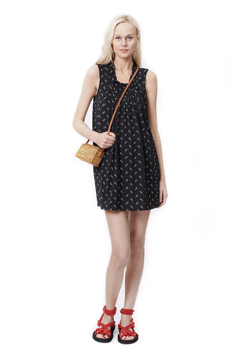 Aya Print Maternity/Nursing Shift Dress, Alternate, color, BLACK ARROWHEAD