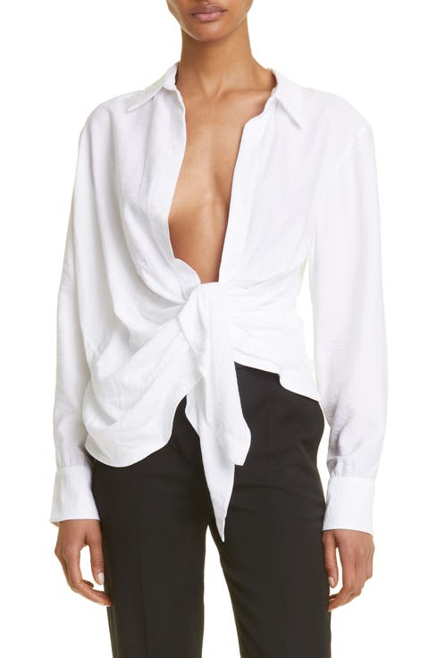 Bahia Open Drape Long Sleeve Shirt