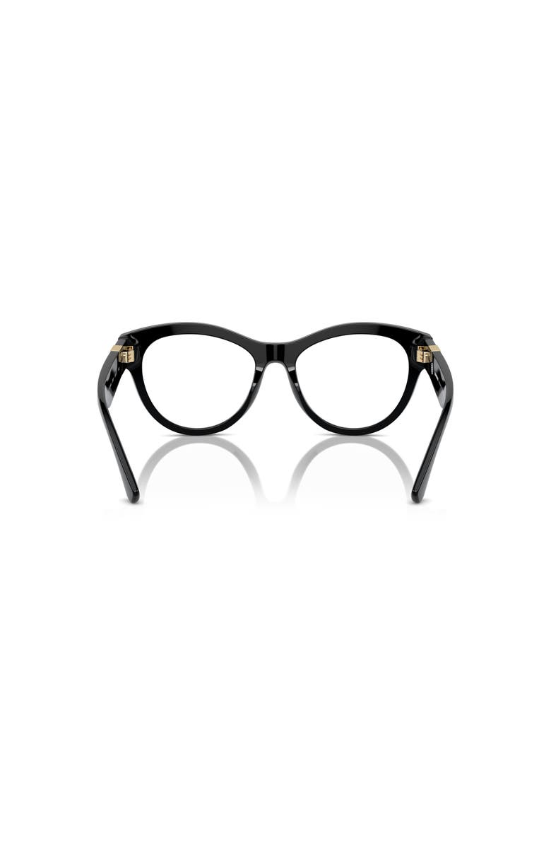 Burberry 53mm Round optical glasses, Alternate, color, Black
